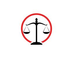Justitie advocaat logo en symbolen sjabloon pictogrammen