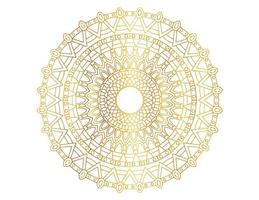 gouden gradiënt mandala-ontwerp met koninklijke kunst vector