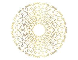 gouden gradiënt mandala-ontwerp met koninklijke kunst vector