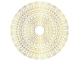 gouden gradiënt mandala-ontwerp met koninklijke kunst vector