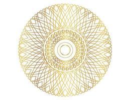 gouden gradiënt mandala-ontwerp met koninklijke kunst vector