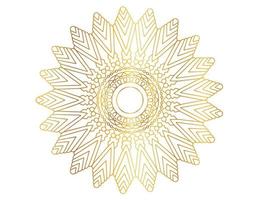 gouden gradiënt mandala-ontwerp met koninklijke kunst vector