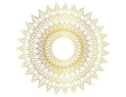 gouden gradiënt mandala-ontwerp met koninklijke kunst vector