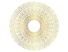 mandalakunst met gouden verloop en patroon vector