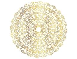 gouden gradiënt mandala-ontwerp met koninklijke kunst vector