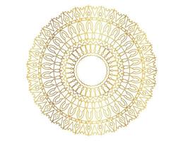 mandalakunst met gouden verloop en patroon vector