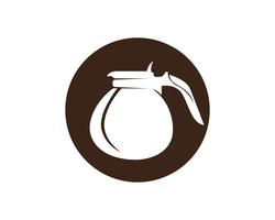 Koffiekopje Logo Template vector pictogram ontwerp