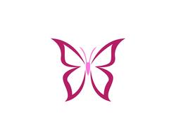Schoonheid vlinder pictogram ontwerp vector