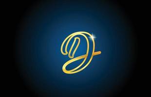 gouden lijn d alfabet letter logo pictogram ontwerp. creatieve luxe sjabloon voor zaken en bedrijven vector