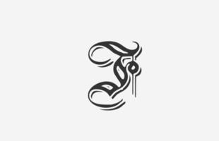 vintage f alfabet logo ontwerp letterpictogram. creatieve sjabloon voor bedrijf of bedrijf in zwart-wit vector