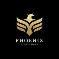 phoenix logo, adelaar en vogel logo sjabloon vector