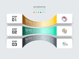 Horizontale balken met zakelijke pictogram infographics. vector