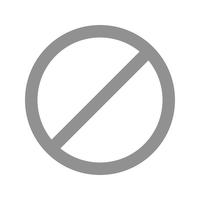 Vector verboden pictogram