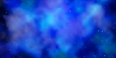 donkerroze, blauw vectorpatroon met abstracte sterren. vector