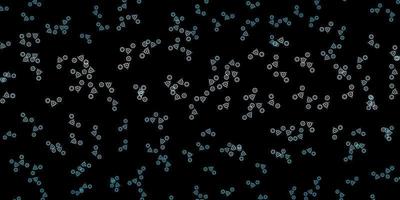 donkerroze, blauwe vectorachtergrond met occulte symbolen. vector