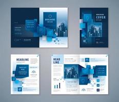 abstracte 3d kubus blokken achtergrond vector sjabloon brochures, cover boek ontwerp set