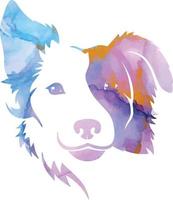 aquarel dier hond dierenarts huisdier vector