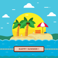 Zomer strand Vector