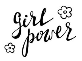 girl power citaten en illustraties vector