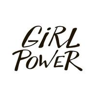 girl power, feminisme citaten. doodle vectorillustraties vector