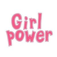 girl power, feminisme citaten. doodle vectorillustraties vector