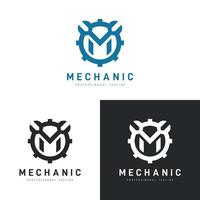 ontwerpsjabloon voor mechanisch logo vector