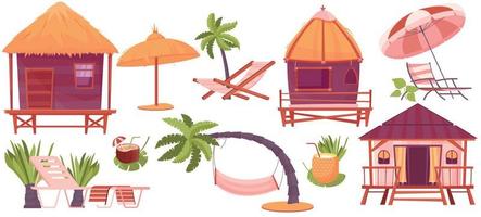 tropic rust platte set vector