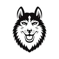 husky vector logo