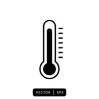 thermometer pictogram vector - symbool teken ontwerp