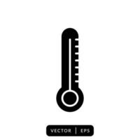 thermometer pictogram vector - symbool teken ontwerp