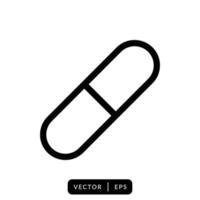eenvoudig capsulepictogram vectorontwerp vector