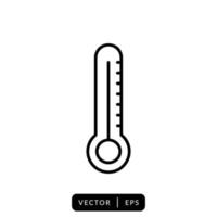 thermometer pictogram vector - symbool teken ontwerp