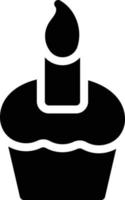 cupcake vectorillustratie op een achtergrond. premium kwaliteit symbolen. vector iconen voor concept of grafisch ontwerp.