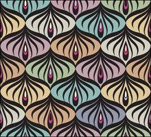 Abstract naadloos patroon Bloemen oosters geometrisch lijnornament