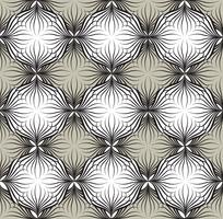 Abstract naadloos patroon Bloemen oosters geometrisch lijnornament