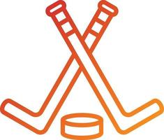 ijshockey pictogramstijl vector