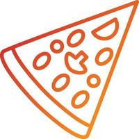 pizza slice pictogramstijl vector