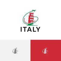 rome stad italië tour reizen vakantie vakantie vlucht agentschap logo vector