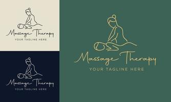 set spa element hand getekende logo met lichaam en bladeren. logo voor spa- en schoonheidssalon, boetiek, massagetherapie, biologische winkel, ontspanning, vrouwenlichaam, yoga, cosmeticawinkel. gratis vector