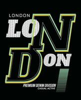 Londen element van mannen modevormgeving en inspiratie belettering handen kunst slogan motiverende citaat typografie graphic design.vector afbeelding. vector