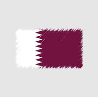 qatar vlag penseelstreek vector