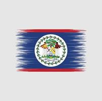 belize vlag penseelstreek, nationale vlag vector