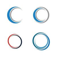 cirkel logo pictogram illustratie ontwerpsjabloon - vector