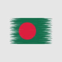 vlag van bangladesh penseelstreek, nationale vlag vector