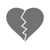 Vector hart breken pictogram