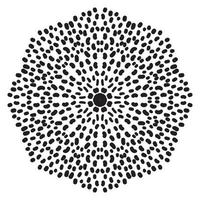 schattige mandala. sier ronde doodle bloem geïsoleerd op een witte achtergrond. geometrische decoratieve sieraad in etnische oosterse stijl. vector