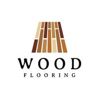 houten vloeren logo ontwerp vector
