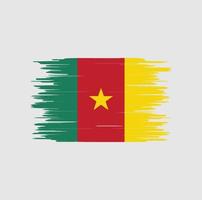 Kameroen vlag penseelstreek, nationale vlag vector