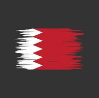 bahrein vlag penseelstreek, nationale vlag vector