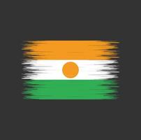 niger vlag penseelstreek, nationale vlag vector